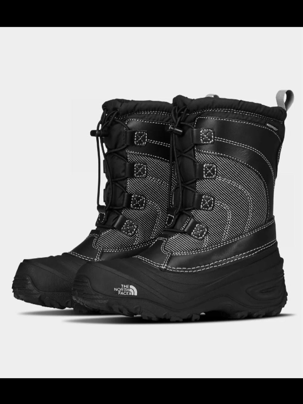 The North Face Kids Black Winter Snow Boots Alpenglow IV Size 6